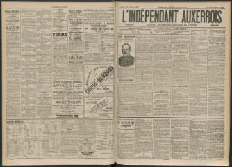 3 vues - L\'Indépendant auxerrois : journal républicain quotidien de l\'Yonne, n° 39, mardi 16 février 1897 (ouvre la visionneuse)