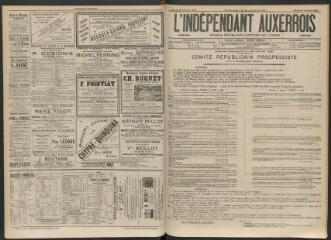 3 vues - L\'Indépendant auxerrois : journal républicain quotidien de l\'Yonne, n° 45, mardi 23 février 1897 (ouvre la visionneuse)