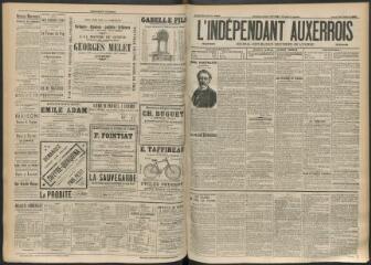 3 vues - L\'Indépendant auxerrois : journal républicain quotidien de l\'Yonne, n° 168, jeudi 22 juillet 1897 (ouvre la visionneuse)