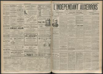 3 vues - L\'Indépendant auxerrois : journal républicain quotidien de l\'Yonne, n° 191, jeudi 19 août 1897 (ouvre la visionneuse)