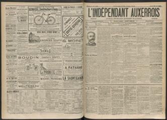 3 vues - L\'Indépendant auxerrois : journal républicain quotidien de l\'Yonne, n° 201, mardi 31 août 1897 (ouvre la visionneuse)