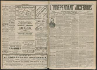 3 vues - L\'Indépendant auxerrois : journal républicain quotidien de l\'Yonne, n° 258, samedi 6 novembre 1897 (ouvre la visionneuse)