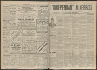 3 vues - L\'Indépendant auxerrois : journal républicain quotidien de l\'Yonne, n° 267, mercredi 17 novembre 1897 (ouvre la visionneuse)