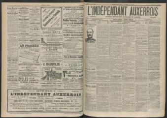 3 vues - L\'Indépendant auxerrois : journal républicain quotidien de l\'Yonne, n° 82, samedi 9 avril 1898 (ouvre la visionneuse)