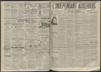 3 vues - L\'Indépendant auxerrois : journal républicain quotidien de l\'Yonne, n° 86, vendredi 15 avril 1898 (ouvre la visionneuse)