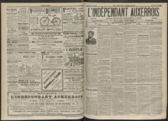 3 vues - L\'Indépendant auxerrois : journal républicain quotidien de l\'Yonne, n° 90, mercredi 20 avril 1898 (ouvre la visionneuse)