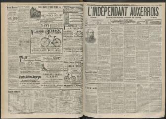 3 vues - L\'Indépendant auxerrois : journal républicain quotidien de l\'Yonne, n° 95, mardi 26 avril 1898 (ouvre la visionneuse)