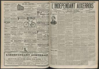 3 vues - L\'Indépendant auxerrois : journal républicain quotidien de l\'Yonne, n° 98, vendredi 29 avril 1898 (ouvre la visionneuse)