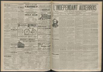 3 vues - L\'Indépendant auxerrois : journal républicain quotidien de l\'Yonne, n° 162, samedi 16 juillet 1898 (ouvre la visionneuse)