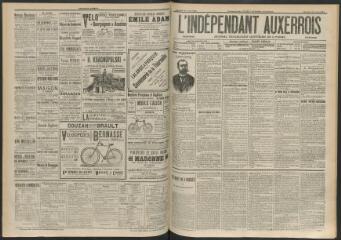 3 vues - L\'Indépendant auxerrois : journal républicain quotidien de l\'Yonne, n° 165, mercredi 20 juillet 1898 (ouvre la visionneuse)
