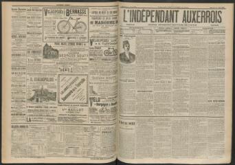 3 vues - L\'Indépendant auxerrois : journal républicain quotidien de l\'Yonne, n° 171, mercredi 27 juillet 1898 (ouvre la visionneuse)