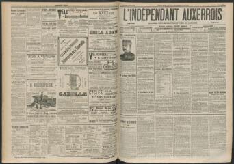 3 vues - L\'Indépendant auxerrois : journal républicain quotidien de l\'Yonne, n° 179, vendredi 5 août 1898 (ouvre la visionneuse)