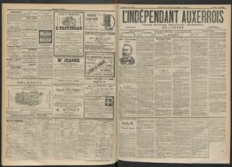 3 vues - L\'Indépendant auxerrois : organe quotidien républicain progressiste de l\'Yonne, n° 115, vendredi 19 mai 1899 (ouvre la visionneuse)