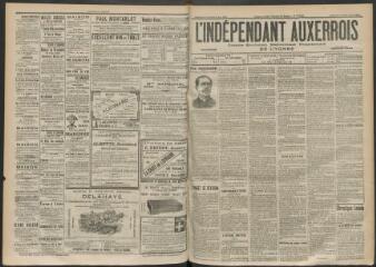 3 vues - L\'Indépendant auxerrois : organe quotidien républicain progressiste de l\'Yonne, n° 128, dimanche 4 juin et lundi 5 juin 1899 (ouvre la visionneuse)