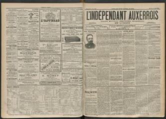 3 vues - L\'Indépendant auxerrois : organe quotidien républicain progressiste de l\'Yonne, n° 165, mercredi 19 juillet 1899 (ouvre la visionneuse)