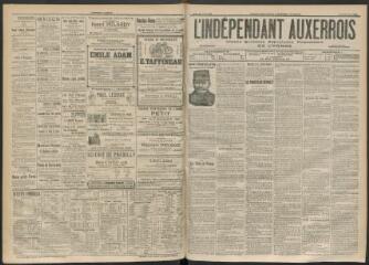 3 vues - L\'Indépendant auxerrois : organe quotidien républicain progressiste de l\'Yonne, n° 194, jeudi 24 août 1899 (ouvre la visionneuse)