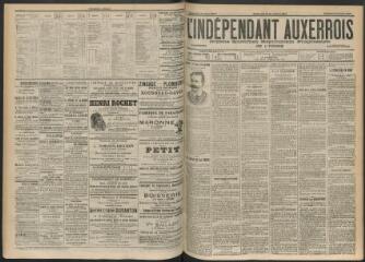 3 vues - L\'Indépendant auxerrois : organe quotidien républicain progressiste de l\'Yonne, n° 141, mercredi 20 juin 1900 (ouvre la visionneuse)
