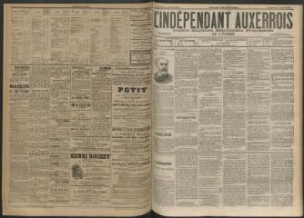 3 vues - L\'Indépendant auxerrois : organe quotidien républicain progressiste de l\'Yonne, n° 153, mercredi 4 juillet 1900 (ouvre la visionneuse)