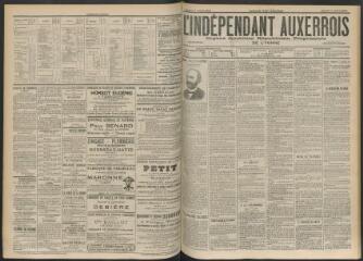 3 vues - L\'Indépendant auxerrois : organe quotidien républicain progressiste de l\'Yonne, n° 156, samedi 7 juillet 1900 (ouvre la visionneuse)