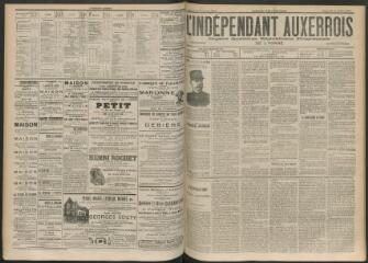 3 vues - L\'Indépendant auxerrois : organe quotidien républicain progressiste de l\'Yonne, n° 164, mercredi 18 juillet 1900 (ouvre la visionneuse)