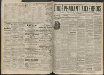 3 vues - L\'Indépendant auxerrois : organe quotidien républicain progressiste de l\'Yonne, n° 170, mercredi 25 juillet 1900 (ouvre la visionneuse)