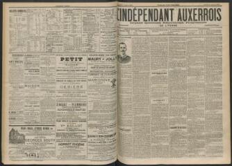 3 vues - L\'Indépendant auxerrois : organe quotidien républicain progressiste de l\'Yonne, n° 175, mardi 31 juillet 1900 (ouvre la visionneuse)