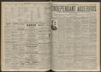 3 vues - L\'Indépendant auxerrois : organe quotidien républicain progressiste de l\'Yonne, n° 177, vendredi 3 août 1900 (ouvre la visionneuse)