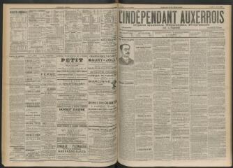 3 vues - L\'Indépendant auxerrois : organe quotidien républicain progressiste de l\'Yonne, n° 182, jeudi 9 août 1900 (ouvre la visionneuse)