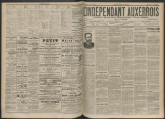 3 vues - L\'Indépendant auxerrois : organe quotidien républicain progressiste de l\'Yonne, n° 184, samedi 11 août 1900 (ouvre la visionneuse)