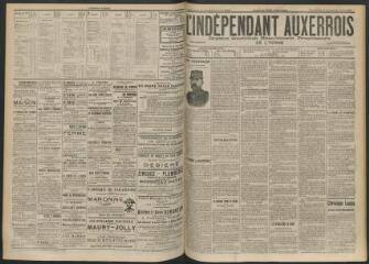 3 vues - L\'Indépendant auxerrois : organe quotidien républicain progressiste de l\'Yonne, n° 185, dimanche 12 août et lundi 13 août 1900 (ouvre la visionneuse)