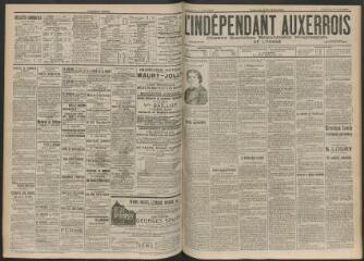 3 vues - L\'Indépendant auxerrois : organe quotidien républicain progressiste de l\'Yonne, n° 188, vendredi 17 août 1900 (ouvre la visionneuse)
