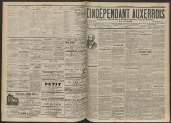 3 vues - L\'Indépendant auxerrois : organe quotidien républicain progressiste de l\'Yonne, n° 192, mercredi 22 août 1900 (ouvre la visionneuse)