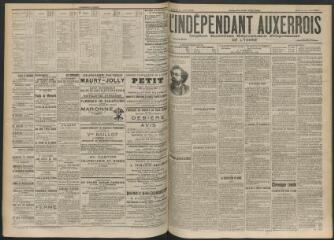 3 vues - L\'Indépendant auxerrois : organe quotidien républicain progressiste de l\'Yonne, n° 195, samedi 25 août 1900 (ouvre la visionneuse)