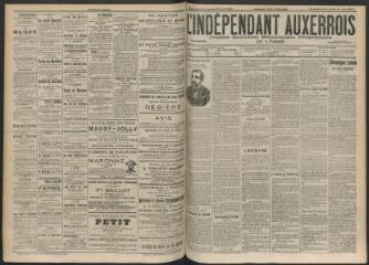 3 vues - L\'Indépendant auxerrois : organe quotidien républicain progressiste de l\'Yonne, n° 196, dimanche 26 août et lundi 27 août 1900 (ouvre la visionneuse)