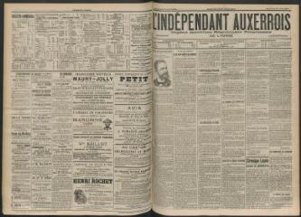 3 vues - L\'Indépendant auxerrois : organe quotidien républicain progressiste de l\'Yonne, n° 198, mercredi 29 août 1900 (ouvre la visionneuse)