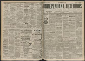 3 vues - L\'Indépendant auxerrois : organe quotidien républicain progressiste de l\'Yonne, n° 200, vendredi 31 août 1900 (ouvre la visionneuse)