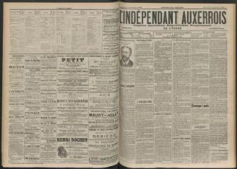 3 vues - L\'Indépendant auxerrois : organe quotidien républicain progressiste de l\'Yonne, n° 204, mercredi 5 septembre 1900 (ouvre la visionneuse)