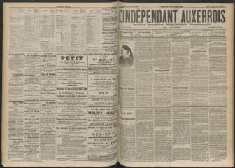 3 vues - L\'Indépendant auxerrois : organe quotidien républicain progressiste de l\'Yonne, n° 205, jeudi 6 septembre 1900 (ouvre la visionneuse)