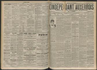 3 vues - L\'Indépendant auxerrois : organe quotidien républicain progressiste de l\'Yonne, n° 212, vendredi 14 septembre 1900 (ouvre la visionneuse)