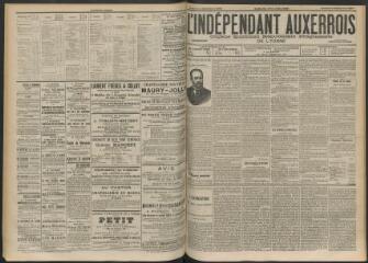 3 vues - L\'Indépendant auxerrois : organe quotidien républicain progressiste de l\'Yonne, n° 213, samedi 15 septembre 1900 (ouvre la visionneuse)