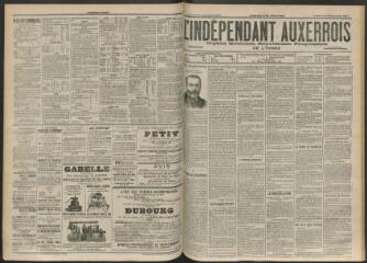 3 vues - L\'Indépendant auxerrois : organe quotidien républicain progressiste de l\'Yonne, n° 224, vendredi 28 septembre 1900 (ouvre la visionneuse)