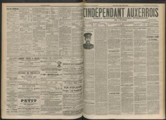 3 vues - L\'Indépendant auxerrois : organe quotidien républicain progressiste de l\'Yonne, n° 242, vendredi 19 octobre 1900 (ouvre la visionneuse)
