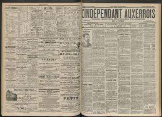 3 vues - L\'Indépendant auxerrois : organe quotidien républicain progressiste de l\'Yonne, n° 251, mardi 30 octobre 1900 (ouvre la visionneuse)