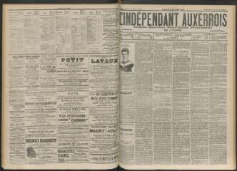 3 vues - L\'Indépendant auxerrois : organe quotidien républicain progressiste de l\'Yonne, n° 257, mercredi 7 novembre 1900 (ouvre la visionneuse)