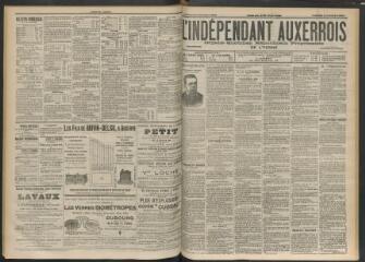 3 vues - L\'Indépendant auxerrois : organe quotidien républicain progressiste de l\'Yonne, n° 259, vendredi 9 novembre 1900 (ouvre la visionneuse)