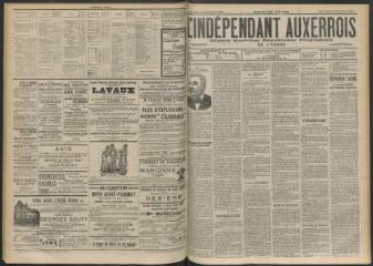 3 vues - L\'Indépendant auxerrois : organe quotidien républicain progressiste de l\'Yonne, n° 263, mercredi 14 novembre 1900 (ouvre la visionneuse)