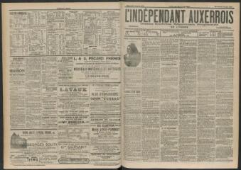 3 vues - L\'Indépendant auxerrois : organe quotidien républicain progressiste de l\'Yonne, n° 18, mardi 22 janvier 1901 (ouvre la visionneuse)