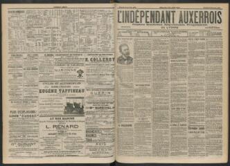 3 vues - L\'Indépendant auxerrois : organe quotidien républicain progressiste de l\'Yonne, n° 34, samedi 9 février 1901 (ouvre la visionneuse)
