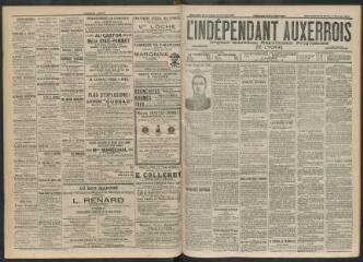 3 vues - L\'Indépendant auxerrois : organe quotidien républicain progressiste de l\'Yonne, n° 35, dimanche 10 février et lundi 11 février 1901 (ouvre la visionneuse)