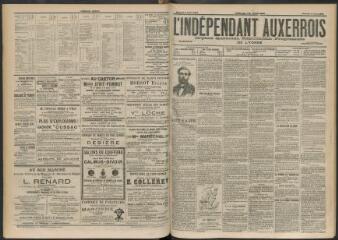 3 vues - L\'Indépendant auxerrois : organe quotidien républicain progressiste de l\'Yonne, n° 51, samedi 2 mars 1901 (ouvre la visionneuse)